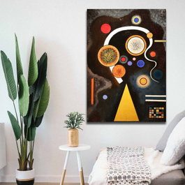 Wallity 70100KANDINSKY014 Vasili Kandinsky Lienzo Decorativo Multicolor 70x100 cm